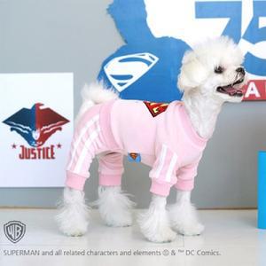 패리스독 슈퍼맨 트레이닝 올인원 - 핑크/애견올인원