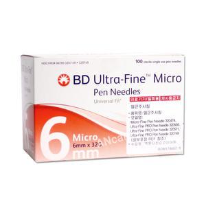 BD 비디 마이크로파인 인슐린 펜니들 100입 (32G 6mm)