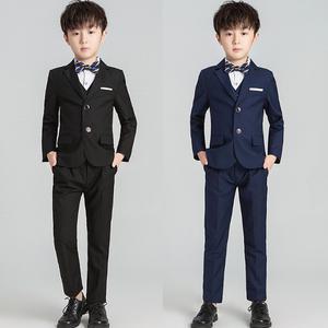 블랙 네이비 정장 세트 자켓+바지+조끼+보타이 9-21호 아동 남아 어린이 키즈 초등학생 검정 양복