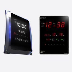 페니투스 벽시계모음 EWA 디지털 전자 LED 디지털벽걸이 전파수신 자동시간조절 인테리어  벽시계 명절선물