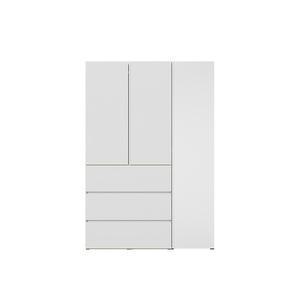 한샘 바이엘 채널 옷장세트 화이트 150cm(높이216cm) 데일리서랍형