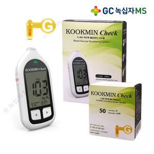 녹십자 국민첵 혈당측정기+시험지50매+침100개+솜100매