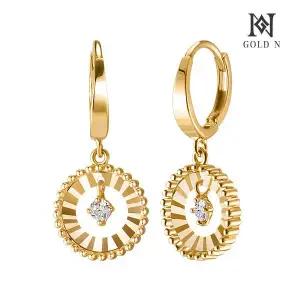 [골드앤] 18K 만월 귀걸이