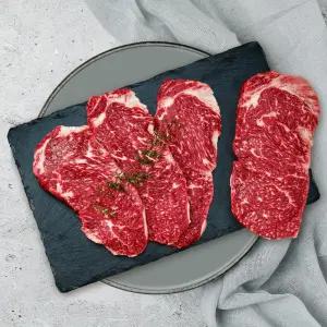 [국제식품] 1+등급 한우 냉장 채끝 400g(구이용)