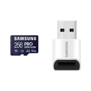 삼성전자 공식인증 마이크로SD카드 PRO Ultimate + 리더기 256GB MB-MY256SB/WW EL