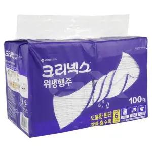 [크리넥스] 위생행주 100매 빨아쓰는키친타올 무료배송 gx