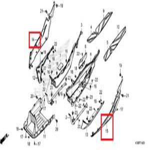 포르자350(23년~) 플로어사이드커버 우64433 좌64434