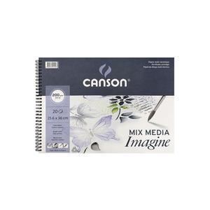 캔손 이매진 스케치북 스프링 200g 20매 8절_25.6x36cm