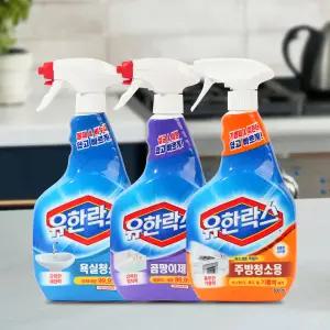 유한락스 욕실청소용 곰팡이제거제 주방청소용 600ml 2개 살균세척제