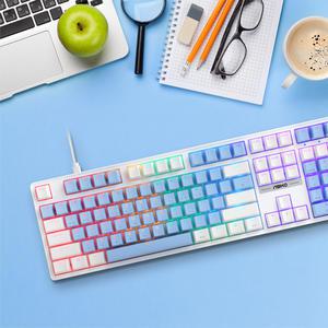 앱코 K580 투톤 키캡 교체축 게이밍 기계식 키보드 스카이 갈축