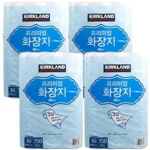 코스트코 커클랜드 프리미엄 화장지 3겹 30롤 4개 롤휴지 두루마리 gx