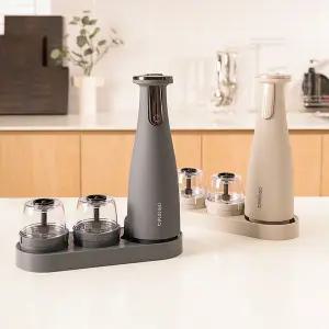 [비밀특가] 오리지니크 뽀큐트 후추그라인더 깨갈이 소금 전동 그라인더 빅컨테이너 풀세트