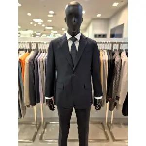 [바쏘](마산점)FW 다크 네이비 컬러 솔리드 스판 남성겨울정장세트