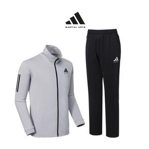 아디다스 컴뱃스포츠 마샬아츠 니트 트레이닝 세트 TR140II JS GR(그레이) 남녀 슬림핏