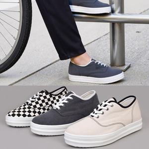 스톰 키높이 남성 패브릭 스니커즈 캐주얼화 직조원단 국산 단화 남자신발