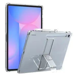 아라리 갤럭시탭S10 FE 플러스 케이스 투명 펜수납 4단 각도조절 거치대 플렉실드 SP