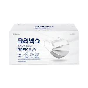[크리넥스]크리넥스 종이보다 가벼운 에어마스크 대형 흰색 45P