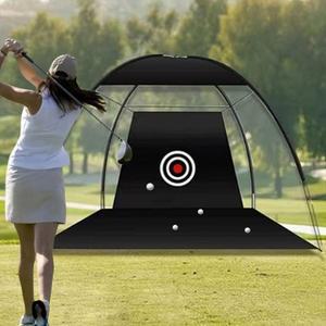 [프리폼]텐트형 골프 연습 네트 2M 실내 야외 휴대용 셀프 스윙연습 그물망
