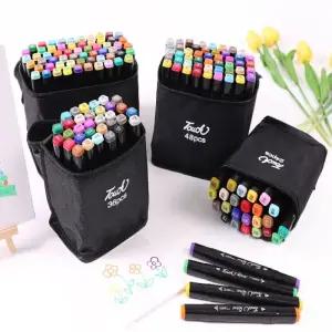 터치 트윈 마카펜 세트 (가방 포함) 미술 색칠 용품 사인펜 싸인펜 필기 도구 키트 초등 돌봄 늘봄 방과후 재료 수업 교구