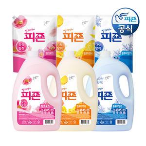 피죤 섬유유연제 3.1L 용기 x 2개+2100ml 리필 x 2개