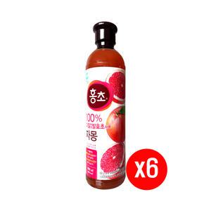홍초 자몽 900ml x6개
