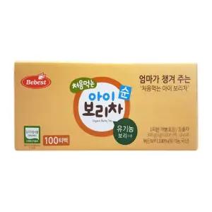 처음먹는 아이 보리차 100T