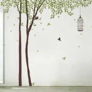 아트박스 꾸밈 ph427-자작나무숲오픈앤클로즈_그래픽스티커