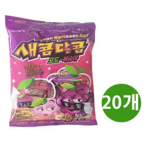 크라운 새콤달콤 포도 복숭아 200g x 20개 / 딸기블루베리소다향 200g x 20개