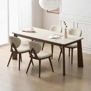 데코라인 브로나 6인용 세라믹식탁 원목 테이블 1800 의자4