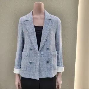 [꼼빠니아]트위드 아웃포켓 소매단포인트 재킷 CAFU3-WJK020 _IC