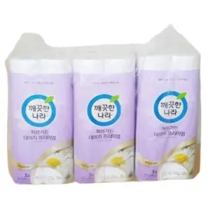 깨끗한나라 허브가든 데이지 프리미엄, 30롤, 3팩