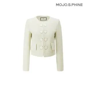 [모조에스핀] 플라워 단추 노카라 팬시 자켓 LE_J232MSF114 1697444