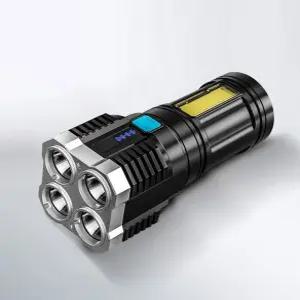 충전식 고휘도 LED 손전등 강력한 밝기 등산 낚시 캠핑 랜턴 후레쉬