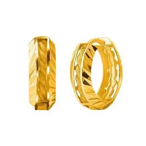 골드앤 순금 24K 골든 엣지 귀걸이 소 2.2g