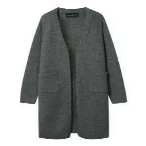 투 포켓 루즈핏 오픈 울 니트 롱 가디건 NO4CK010L0)