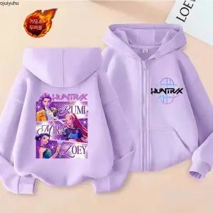 Kpop 키즈 주니어 겨울 후드집업 남아 여아 기모 아우터 패션