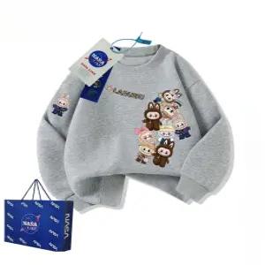 아벨리 라부부 맨투맨 후드티 겨울 어린이 여아 캐릭터 주니어 라운드 키즈 기모