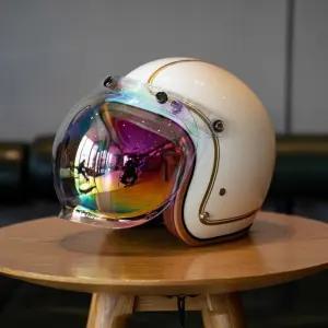 레트로 헬멧 바이크 오토바이 홍진 소두핏 클래식