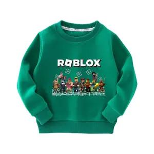 로블록스 맨투맨 후드티 주니어 여아 라운드 겨울 아동 상의 어린이 가을