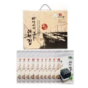 모양맛김 충남 보령 바삭하게 구운 대천김 재래김 전장김 20g * 10봉