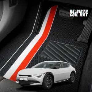 더뉴 EV6 뉴코일 트랩 디자인 슬림 카매트 바닥 발판 발매트