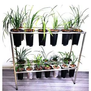 난거치대 난받침대 다이 정리함 사각튜브 거치대 화초 정리대 난화분 받침대 베란다