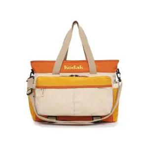 [정품] 코닥 어패럴 라지 포켓 숄더백 수납력 데일리백 오렌지