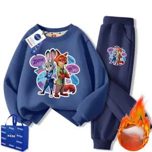 주토피아 맨투맨 티셔츠 주디 추리닝 동물 캐릭터 세트 상하복 기모 바지 겨울