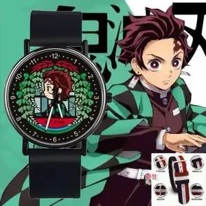 귀멸의 칼날 어린이 손목시계 캐릭터 방수 시계 카마도 네즈코 탄지로 학생용