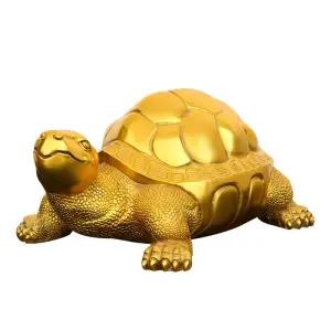거북이모형 금 장식 장수 황동 소품 행운 거실 동물 조각상 집들이