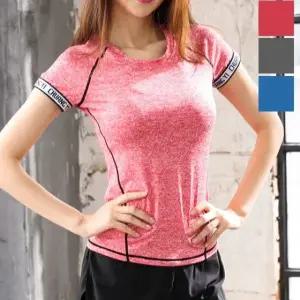 kjn-s60 여자반팔티레쉬가드요가복 여성 상의 필라테스복