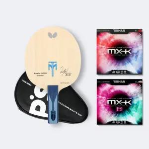 버터플라이 탁구라켓 티모볼ALC + MX-K MX-K H 러버조합