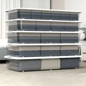 침대밑수납 언더베드 정리함 가방 이불 수납함 납작한수납 리빙박스 대용량 더블