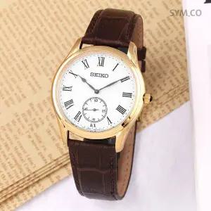 [세이코] SRK050P1 사파이어 골드라운드 아날로그 클래식 남자 가죽 시계 d